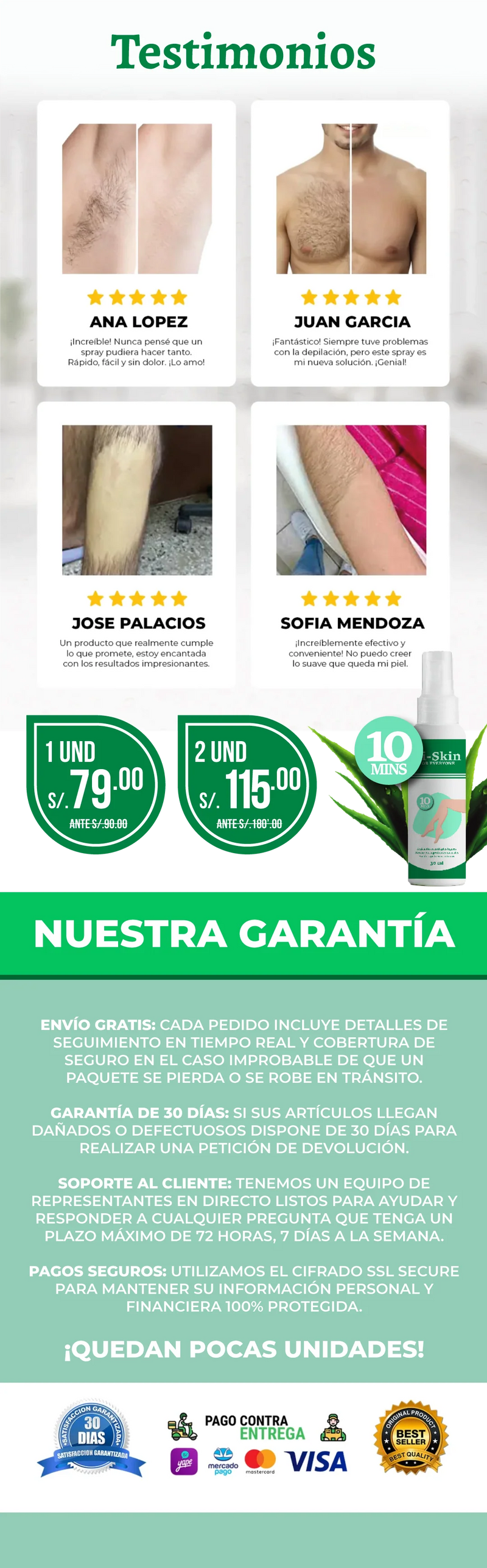 Vi-Skin Removedor de Vello con Aceite de Coco - Suaviza e Hidrata tu Piel al Instante (Uso en cualquier parte del cuerpo)