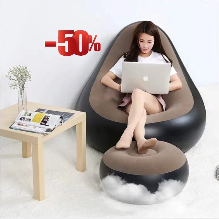 Sillon Confortable Portatil con reposapies