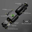 Linterna Led 8cm con Iman,  Recargable de 15,000 Lúmenes, con 5 Modos, Zoom IP68, para Acampar y Senderismo al Aire Libre, con Largo Alcance de 2,000 Metros